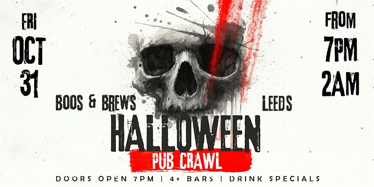 Boos & Brews Halloween Pub Crawl Leeds 2025