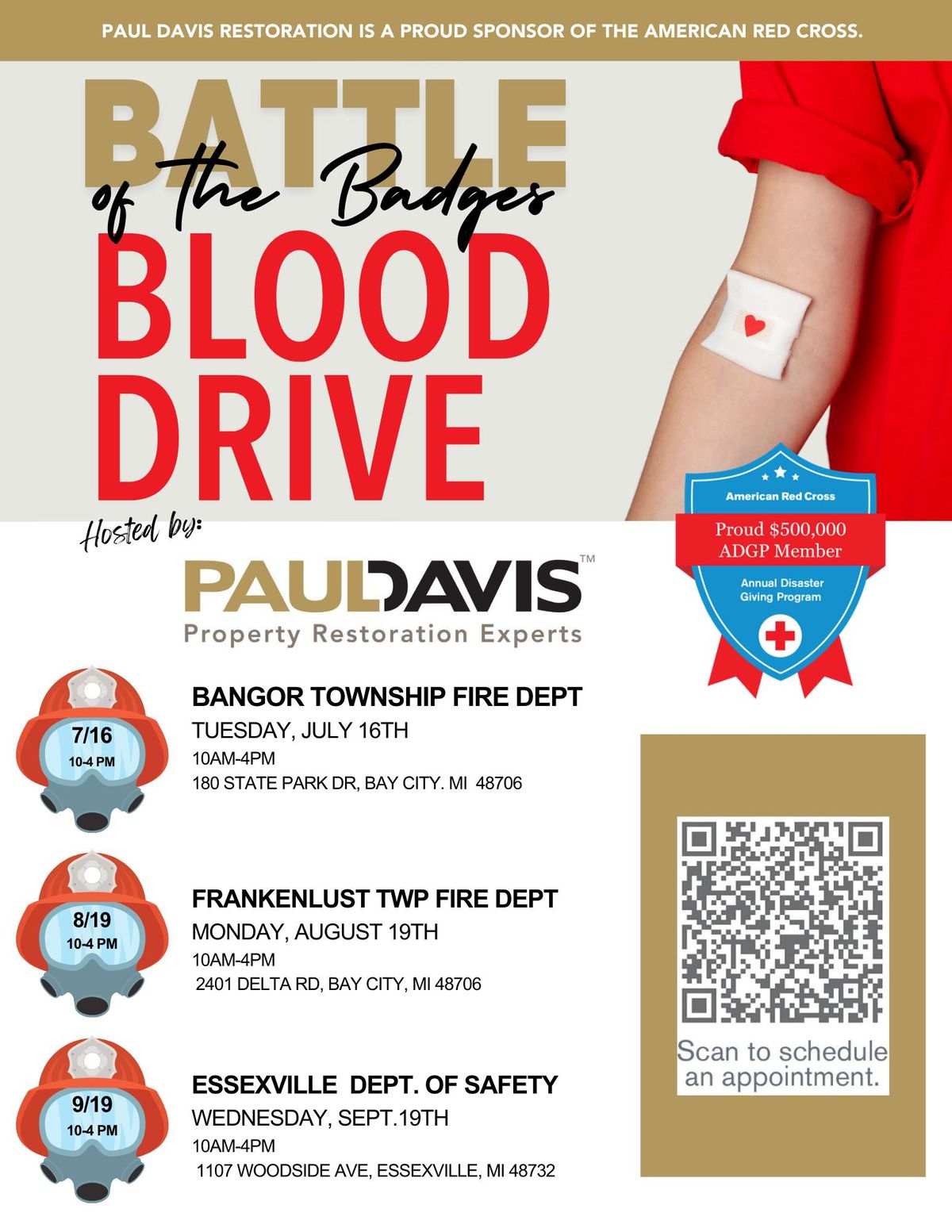 Battle of the Badges Blood Drive - Essexville Public Safety Department