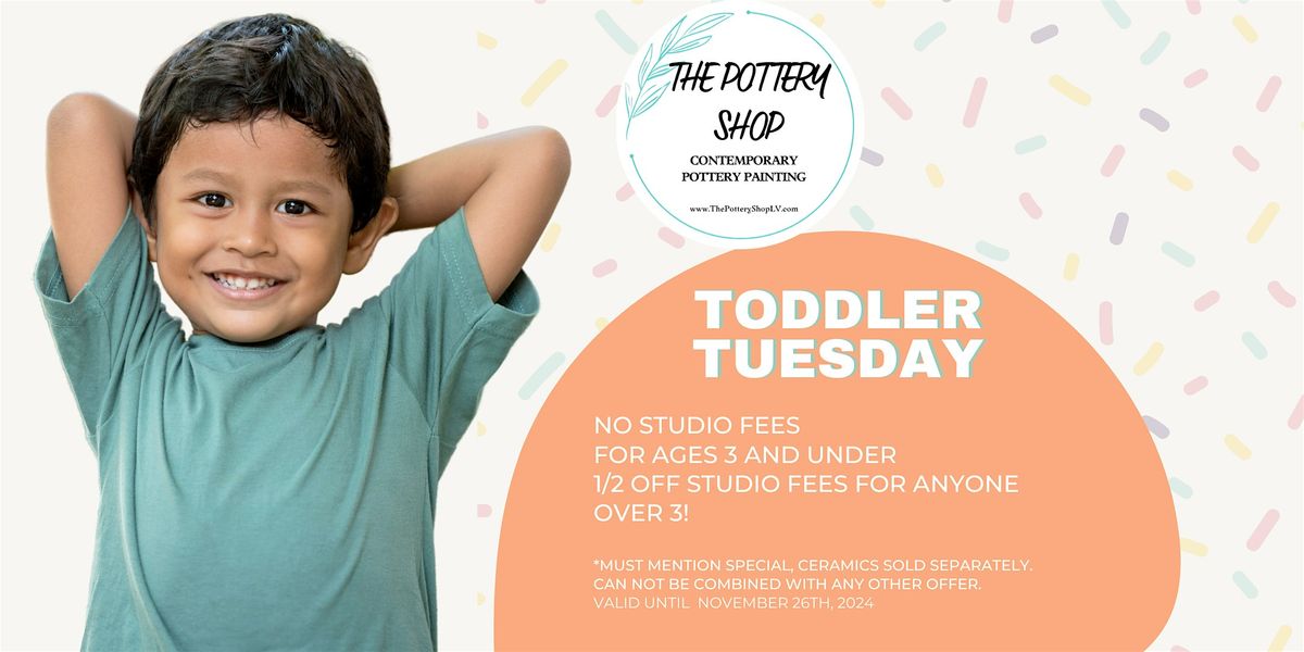 Toddler Tuesdays at The Pottery Shop