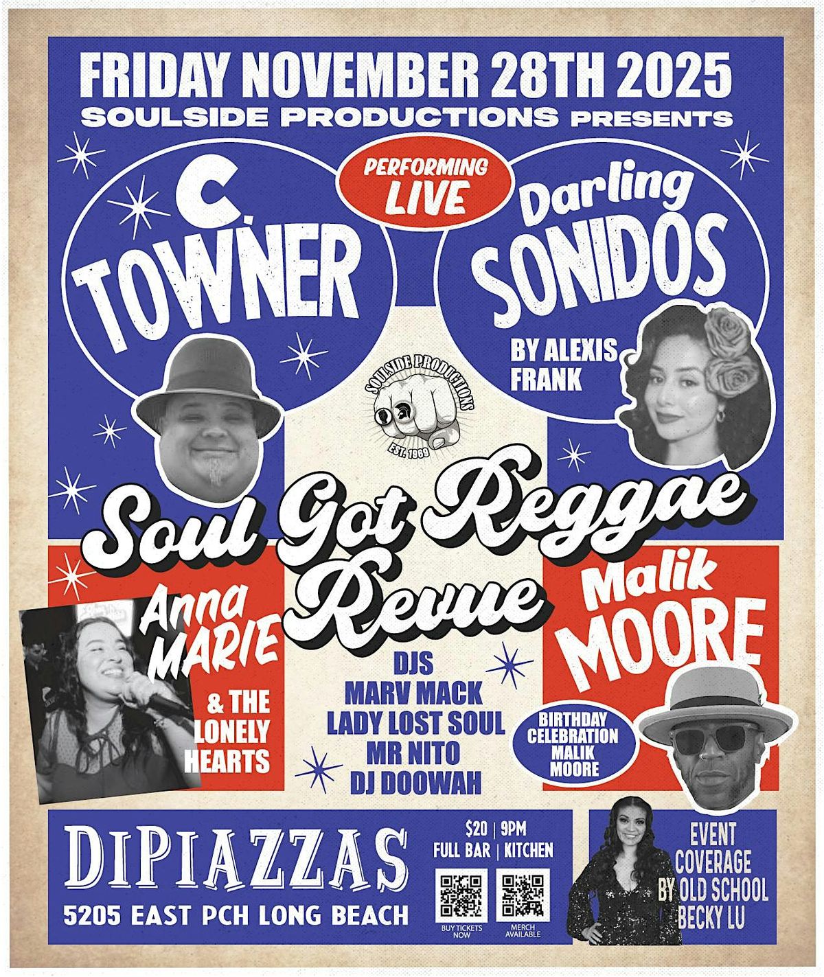 SOUL GOT REGGAE  - C TOWNER - ANNA MARIE - DARLING SONIDOS - MALIK MOORE