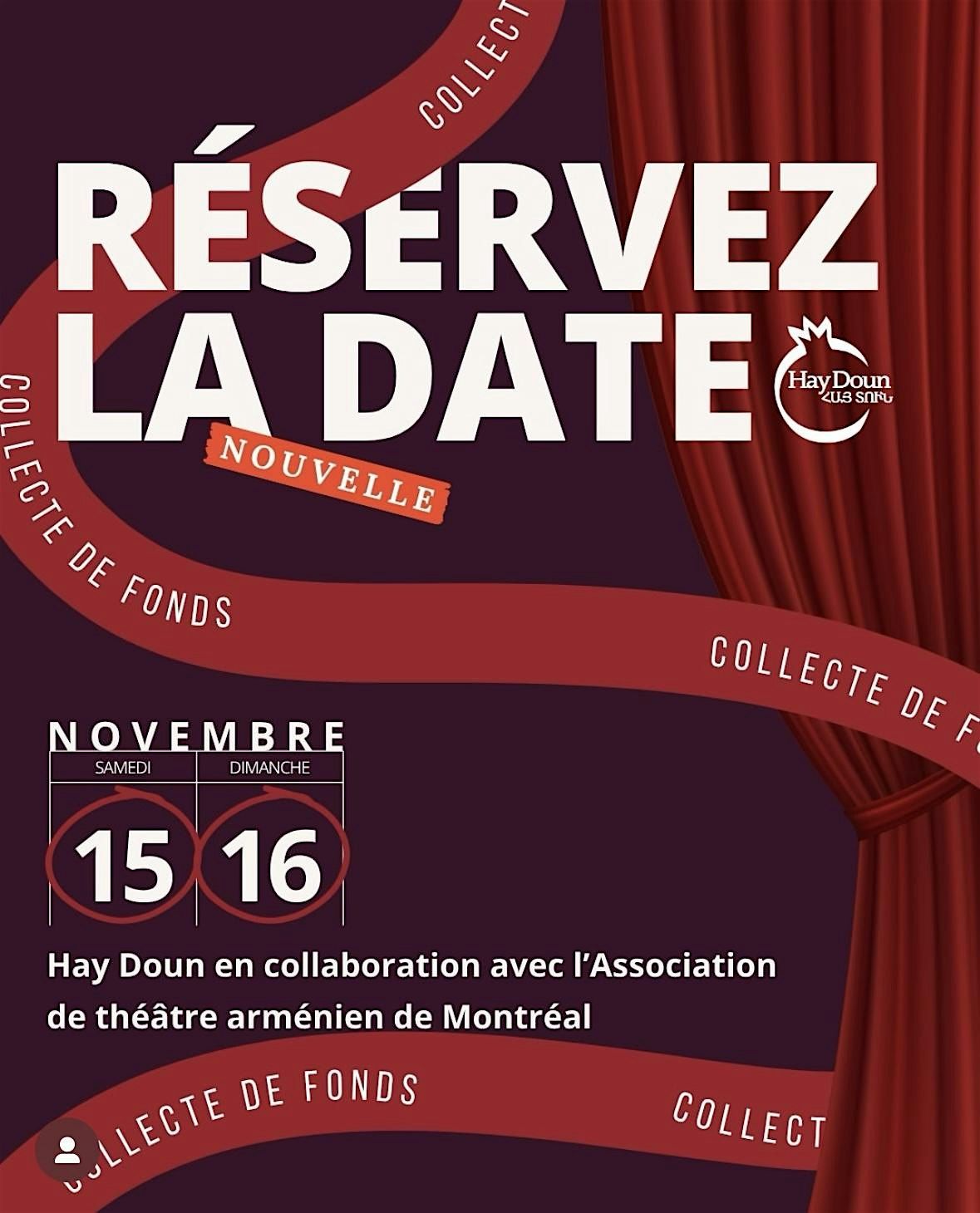 Hay Doun Fundraising Theater and Cocktails