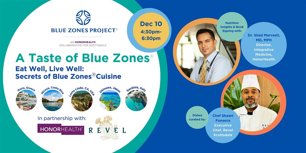 A Taste of Blue Zones\u00ae Culinary Tour + Book Signing - BZP Scottsdale