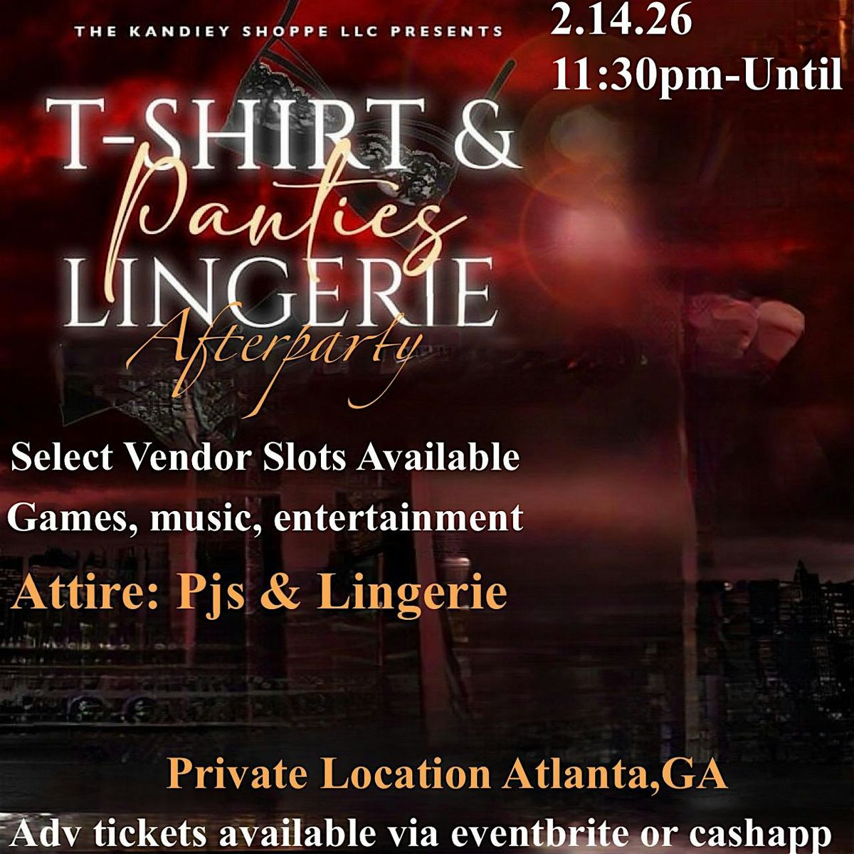TSHIRT & Panties Valentines Pajama Party