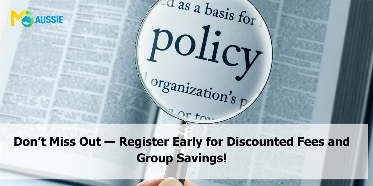 Practical Policy & Governance Skills \u2013 1 Day Session in Canberra