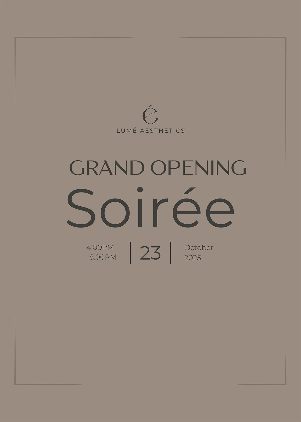Lum\u00e9 Aesthetics Grand Opening