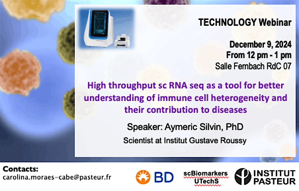 IP Technology Seminar: Rhapsody as a tool for high throughput scRNA-seq