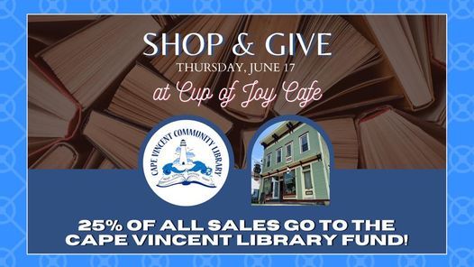 Shop Give At Cup Of Joy Cafe 2 Broadway Cape Vincent Ny United States 17 June 21