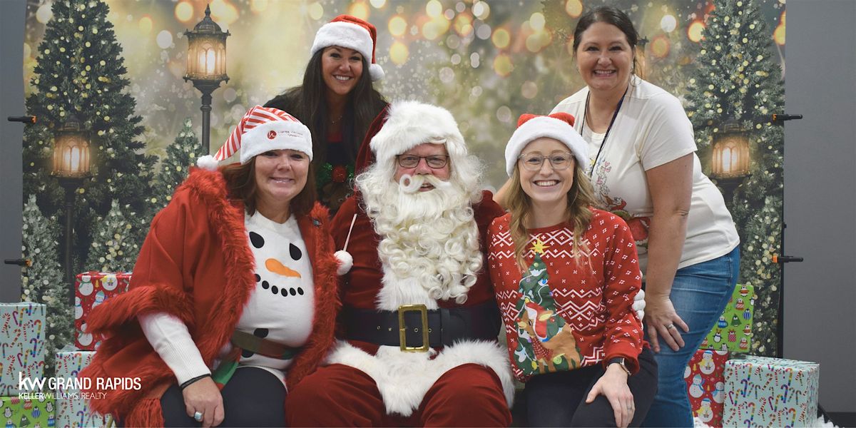 Selfies with Santa at Keller Williams Grand Rapids East