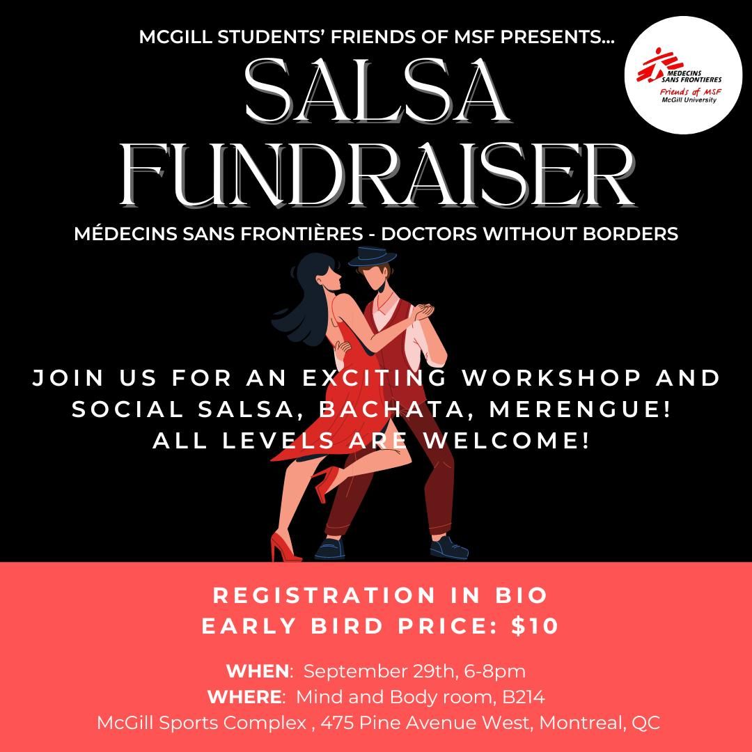 Salsa Fundraiser - M\u00e9decins Sans Fronti\u00e8res - Doctors Without Borders (MSF)