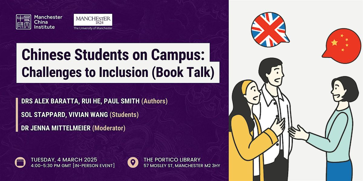 Chinese Students on Campus: Challenges to Inclusion (Book Discussion)