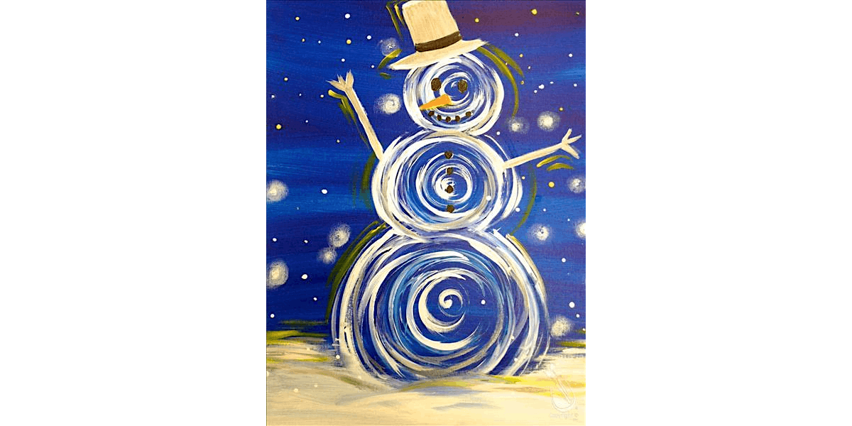 Neon Christmas Snowman - Paint and Sip in Denver | Classpop!\u2122