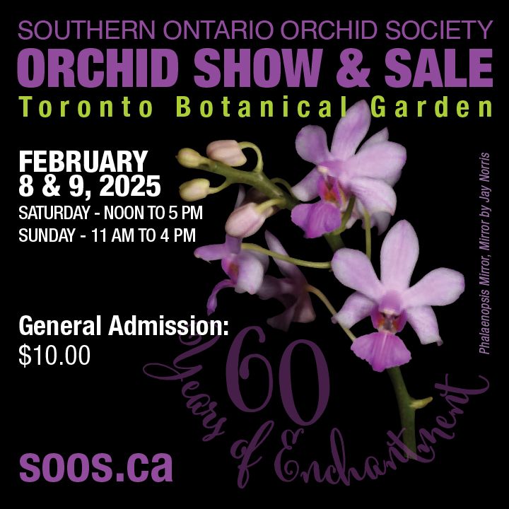 SOOS 2025 60th Anniversary Orchid Show and Sale