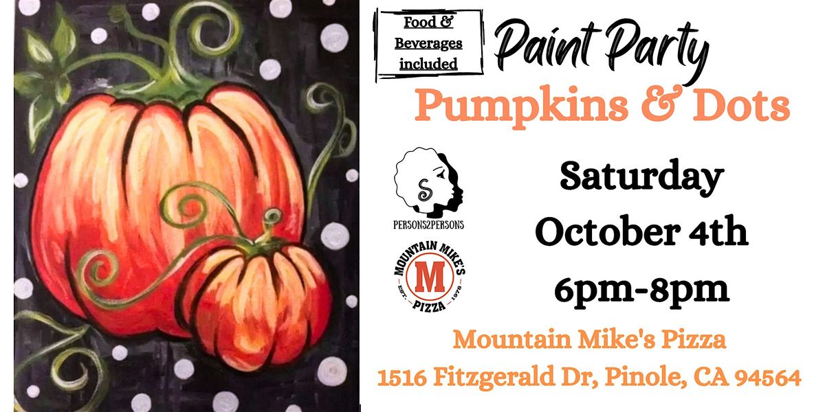 Pumpkins & Dots Paint & Eat Party