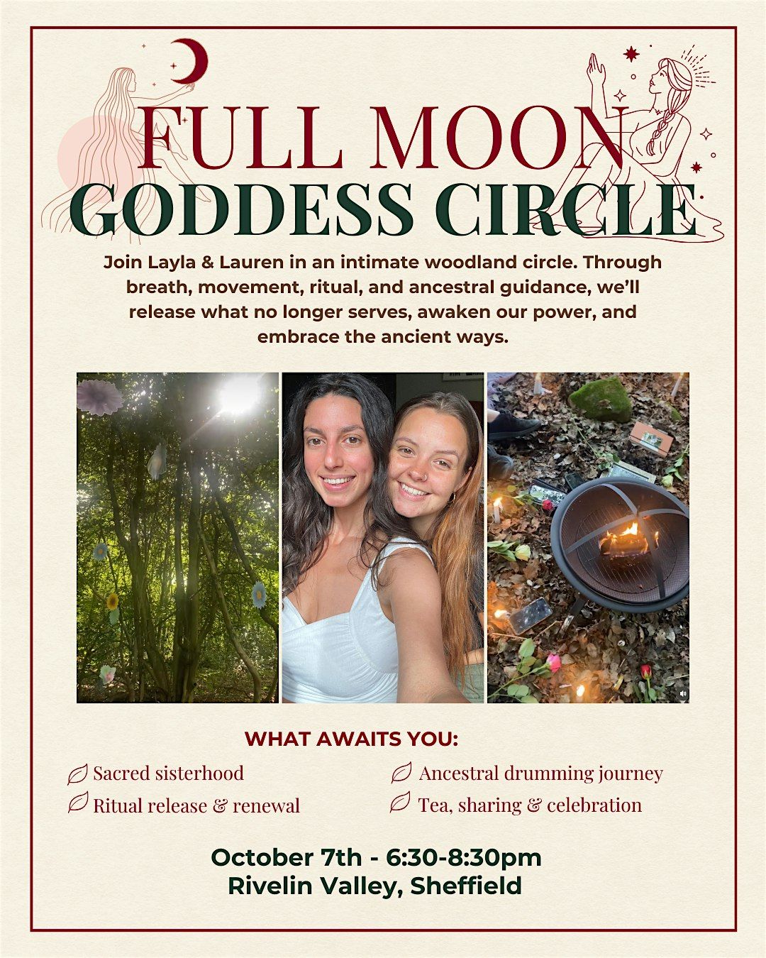 \u2728 Full Moon Womens Circle \u2013 Rivelin Valley Woods \u2728