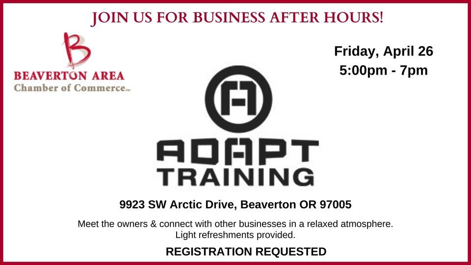 Business After Hours at ADAPT Training