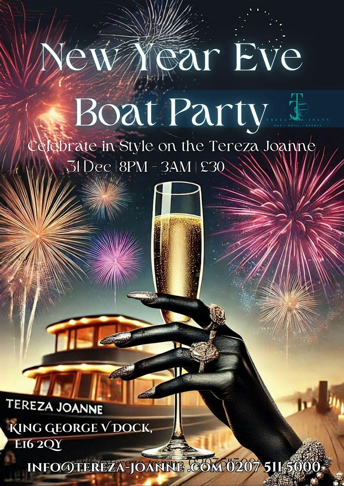 New years Eve Boat Party