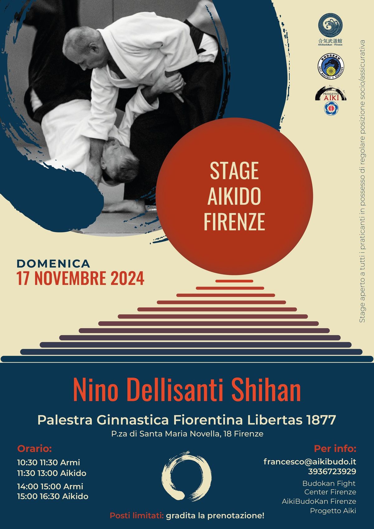 Stage con Nino Dellisanti Shihan - VI Dan Aikikai di Tokyo