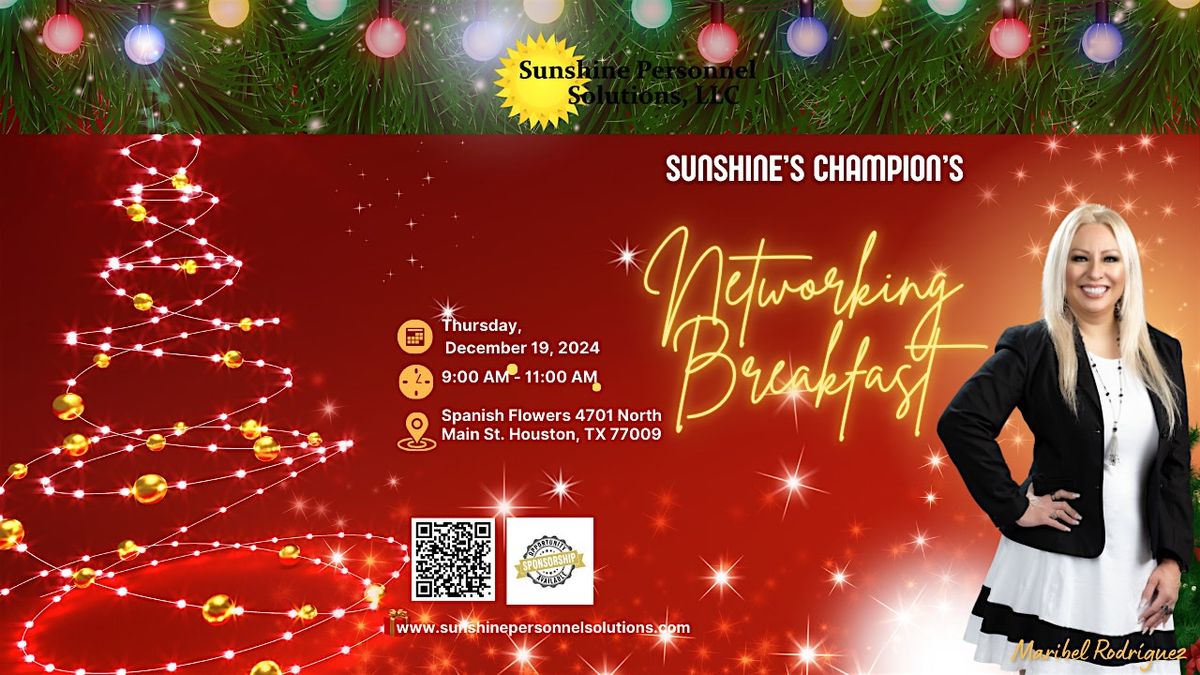 Sunshine\u2019s Champion\u2019s Networking Breakfast