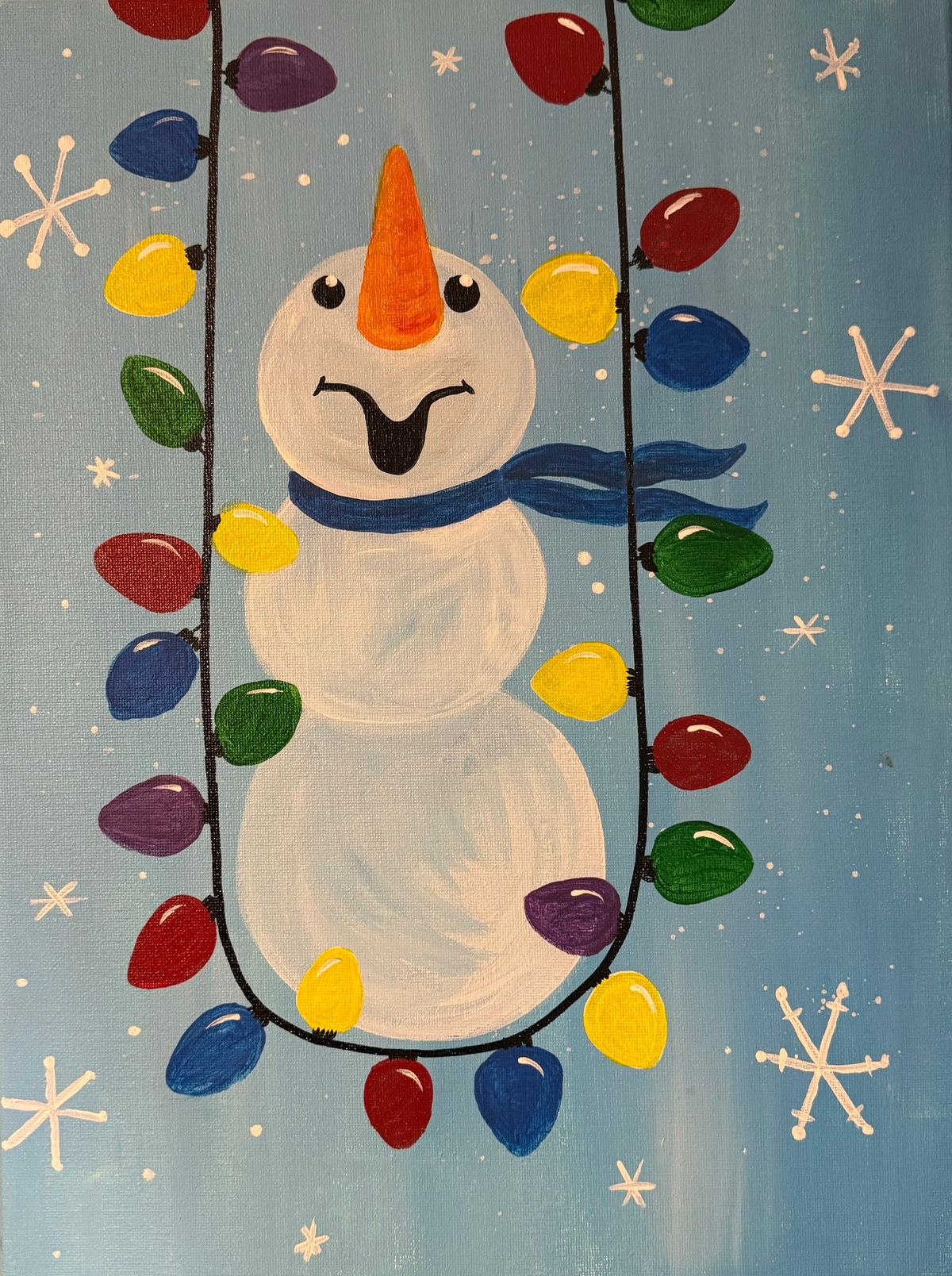 Snowman Sip and Paint at West Main St. Winery