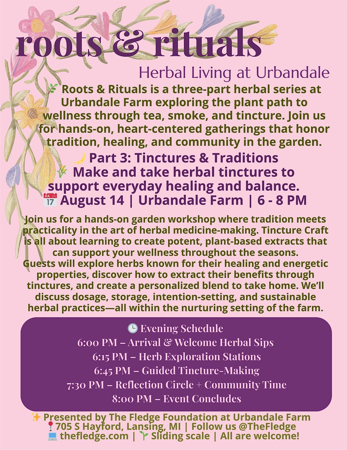 Roots & Rituals: Tinctures & Traditions at Urbandale Farm