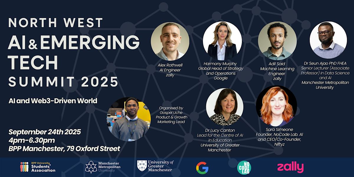 North West AI & Emerging Tech Summit 2025, BPP Manchester, 24 September ...