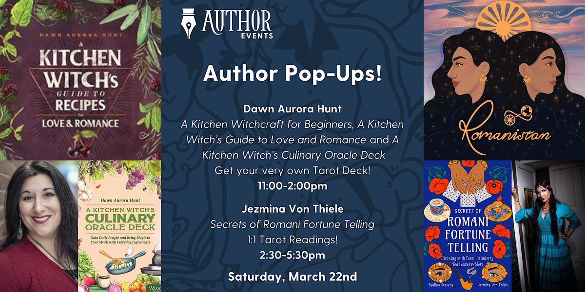 Author Pop-Ups with Dawn Aurora Hunt and Jezmina Von Thiele!