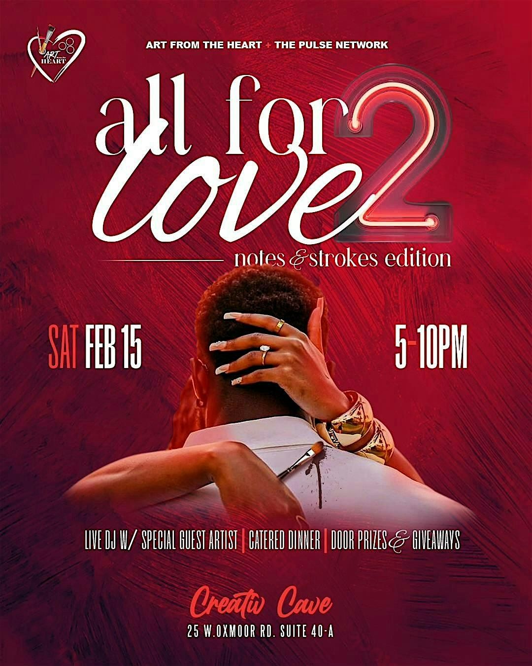 \u201cALL for LOVE 2\u201d Valentines Sip & Paint Edition