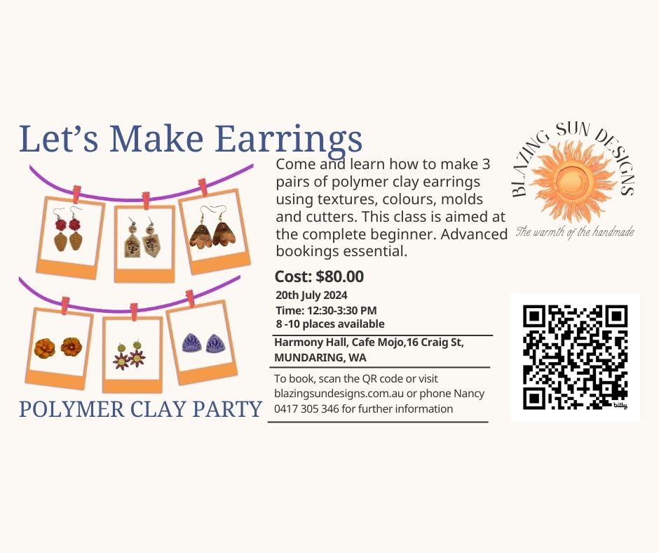 Let's Make Earrings - Polymer Clay Party