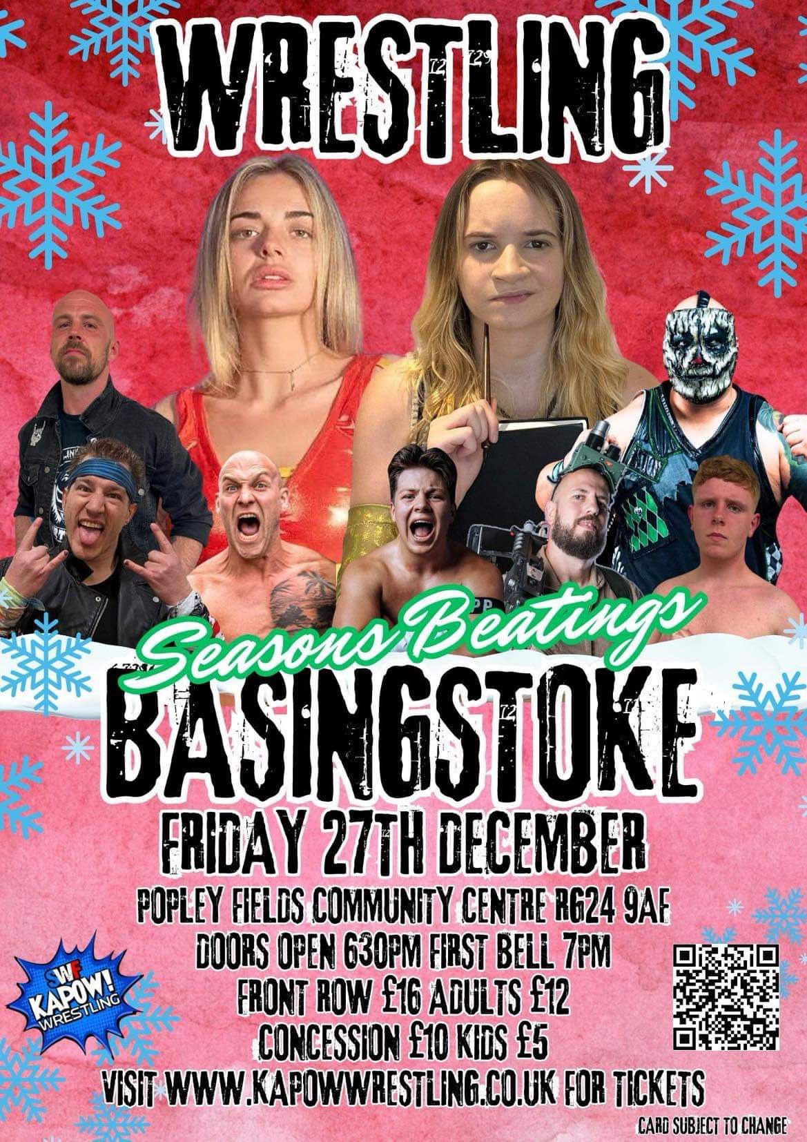 Live Wrestling Christmas Cracker back in Basingstoke!