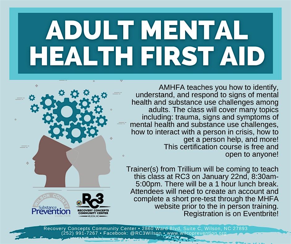 Adult Mental Health First Aid Training