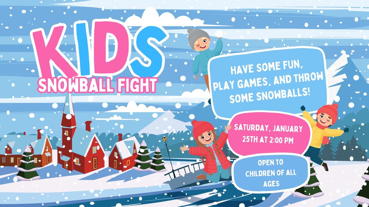 Kids Indoor Snowball Fight