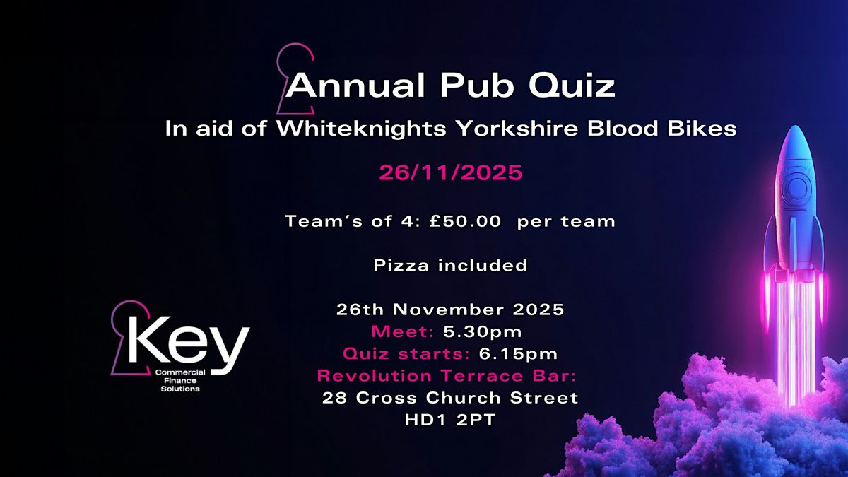 Key Commercial Finance Annual Pub Quiz