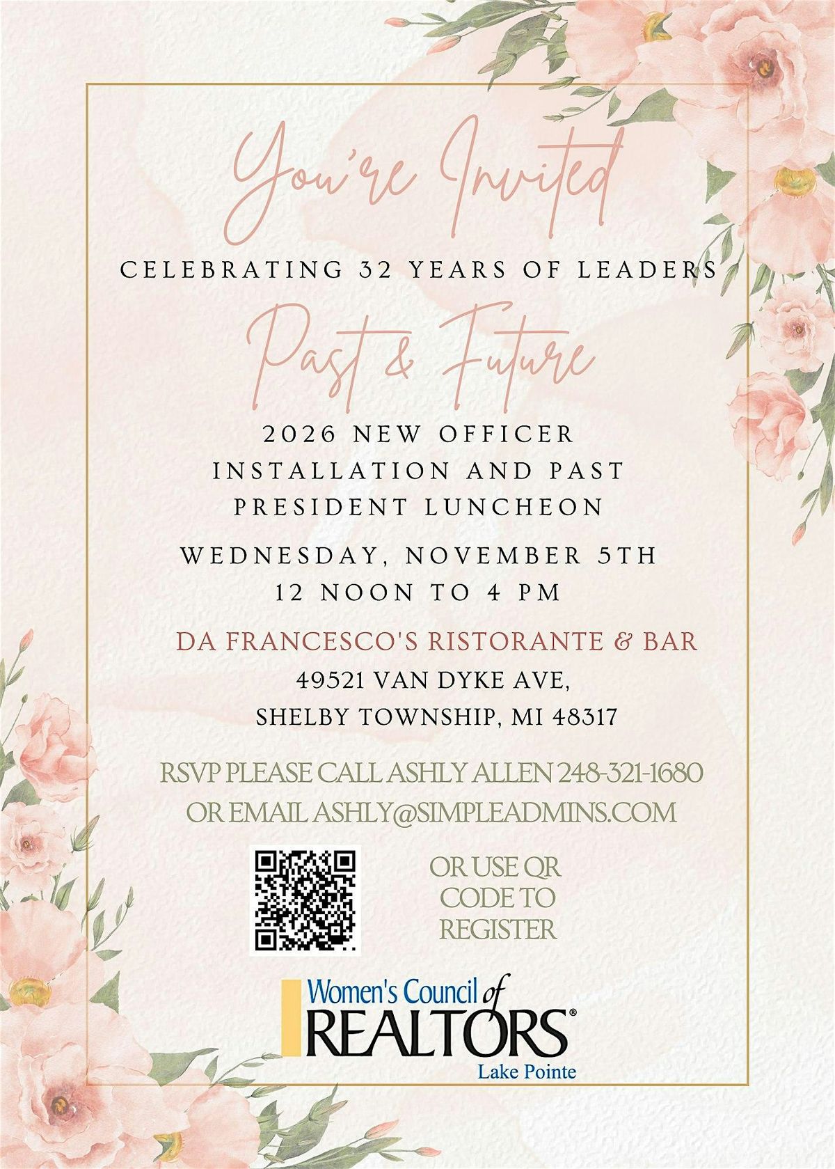 Past Presidents Luncheon and Installation