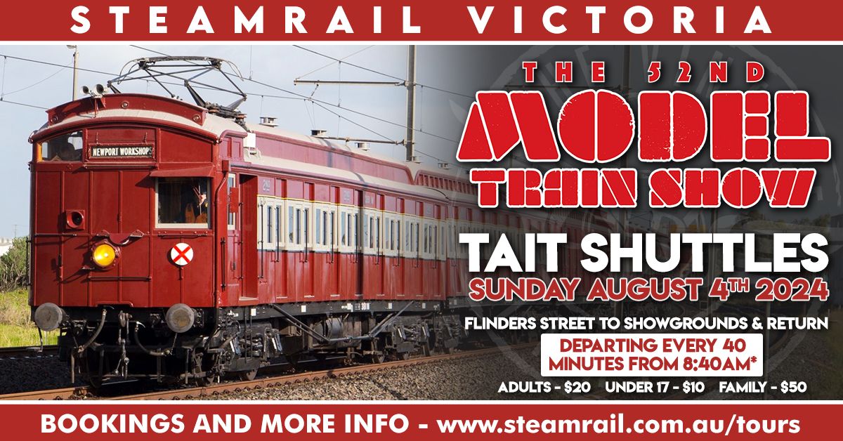 Showgrounds Model Train Show Shuttles - Sun 4th Aug 2024