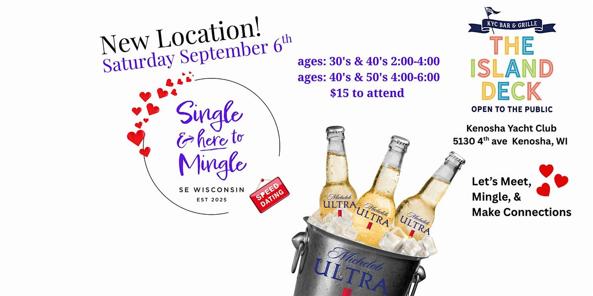 Single & here to Mingle dating event & Speed Dating!
