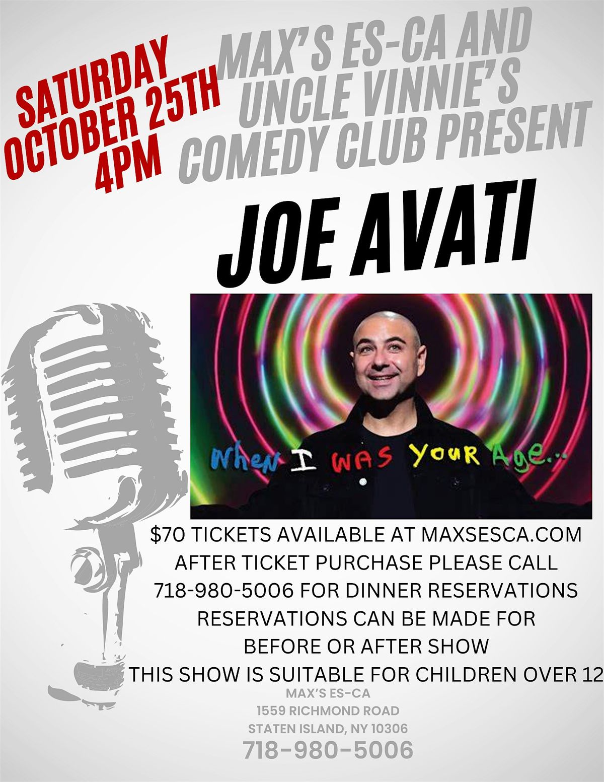 Joe Avati - Comedy Night
