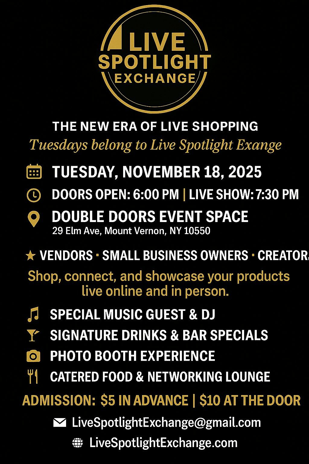 Live Spotlight Exchange: Westchester County\u2019s Weekly Live Shopping