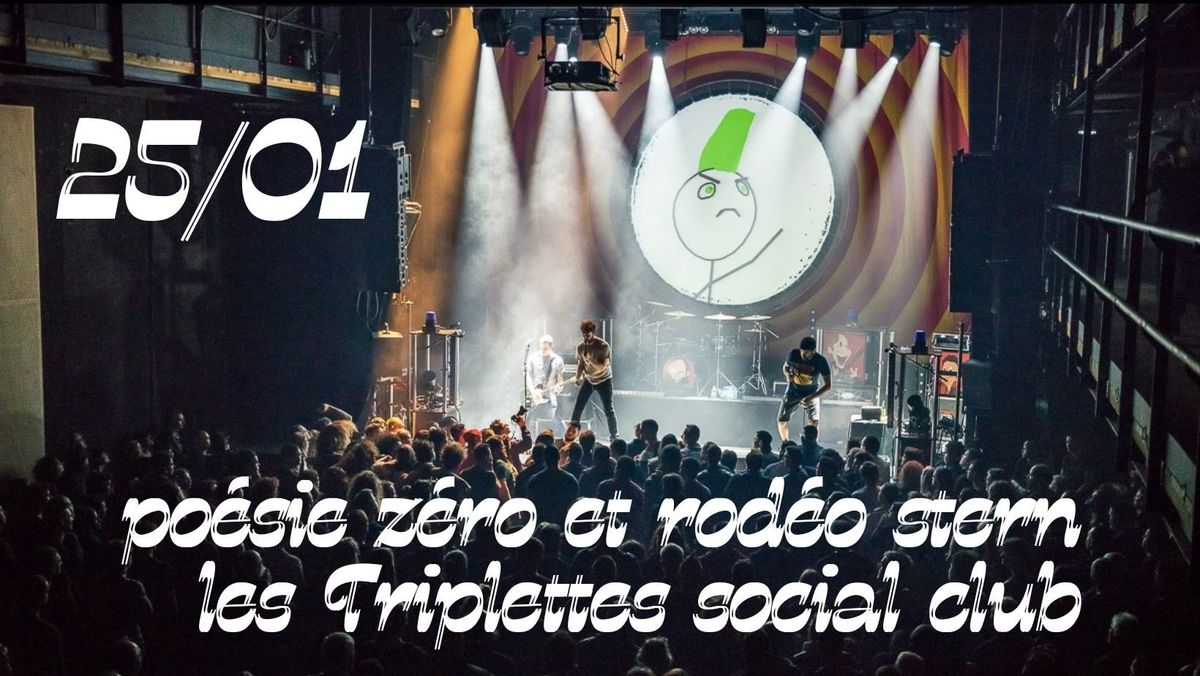 Po\u00e9sie Z\u00e9ro et Rod\u00e9ostern en concert aux triplettes social club