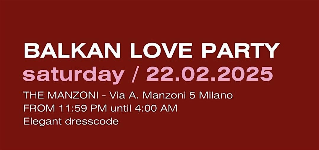 Balkan Love Party - February\u2019s Event