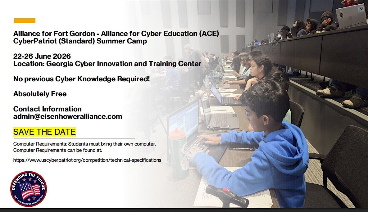 CyberPatriot Summer Camp 2026 (Standard)