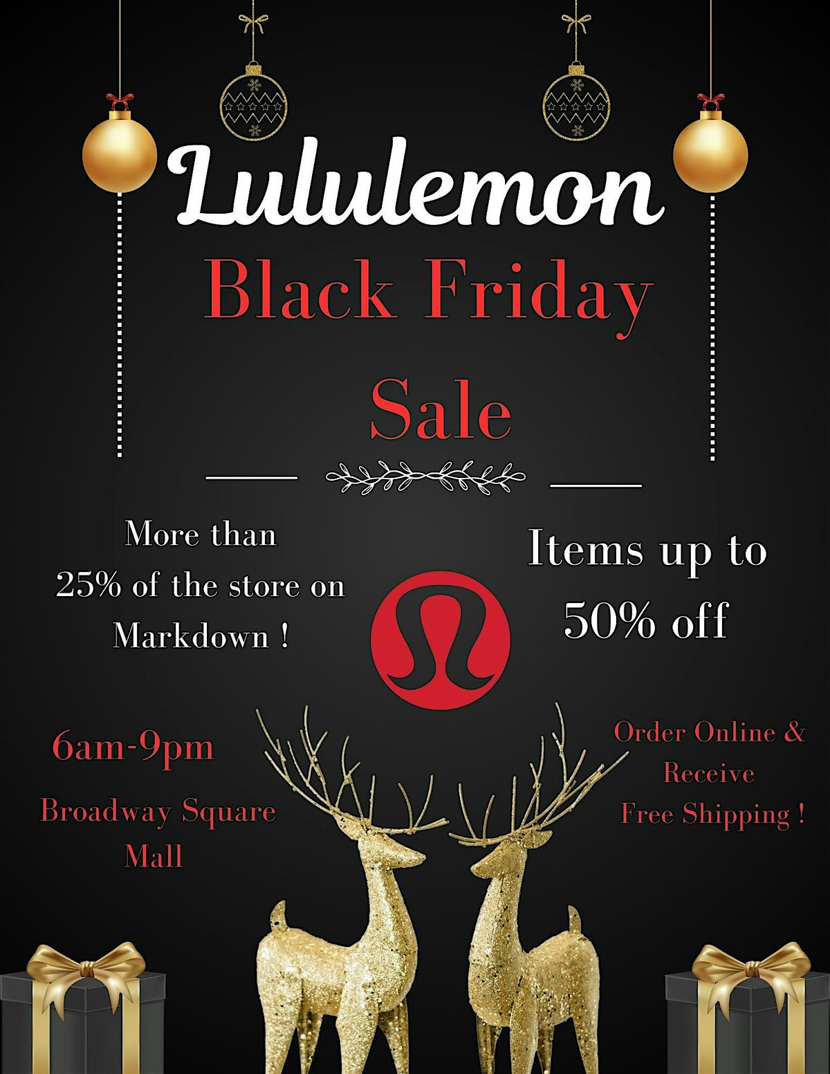 Lululemon Black Friday Event