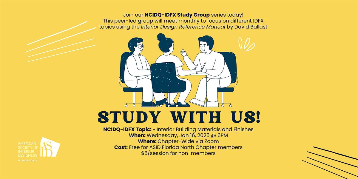 NCIDQ-IDFX Study Group Sessions