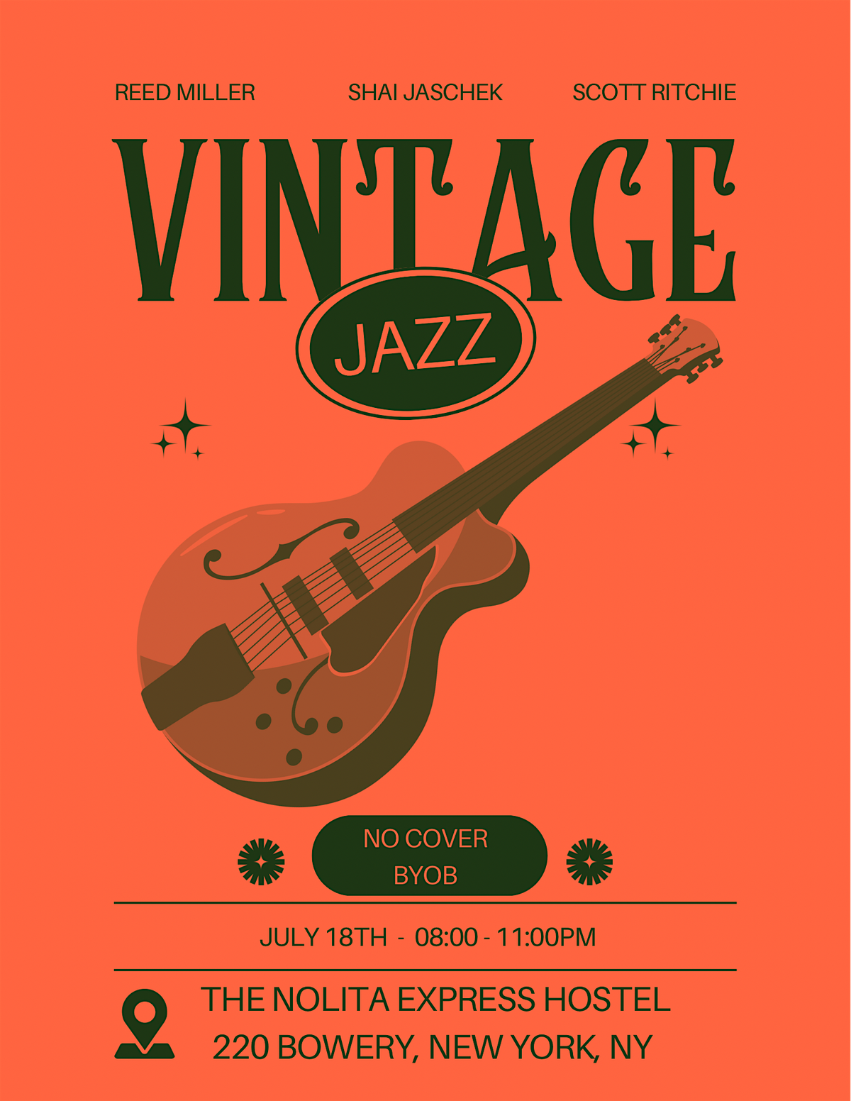 Vintage Jazz Night at The Nolita Express Hostel !