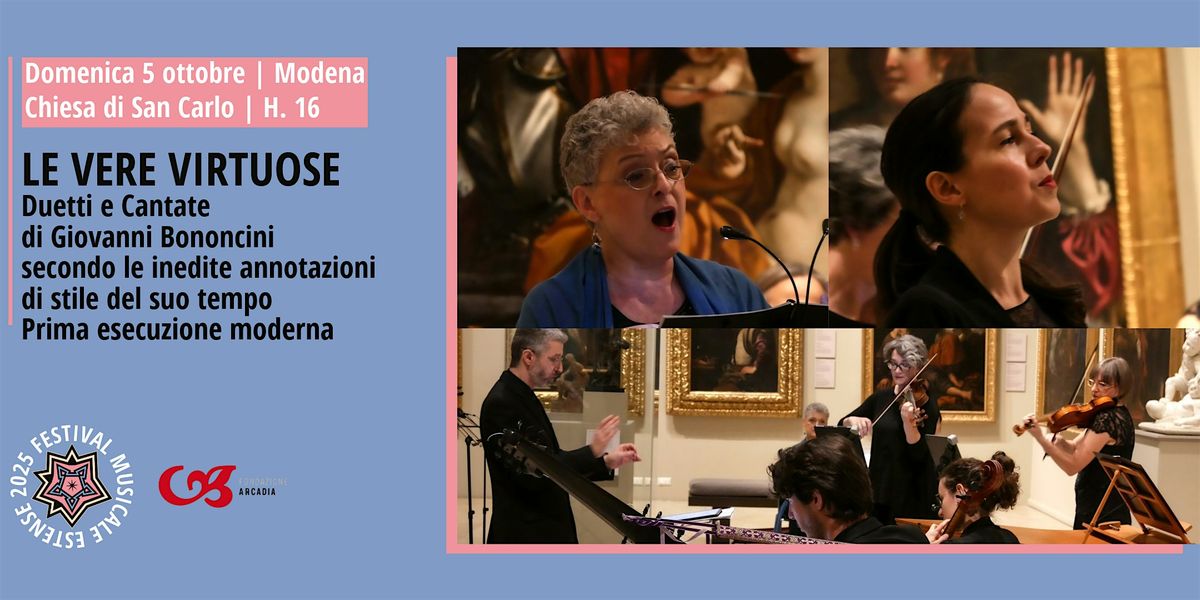 LE VERE VIRTUOSE. Duetti e Cantate di Giovanni Bononcini