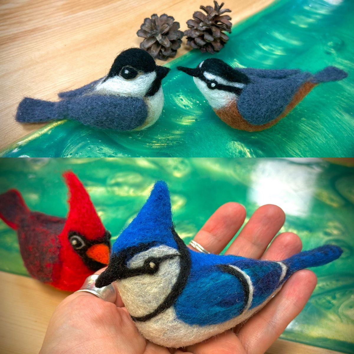 Needle Felting Birds Class - $50