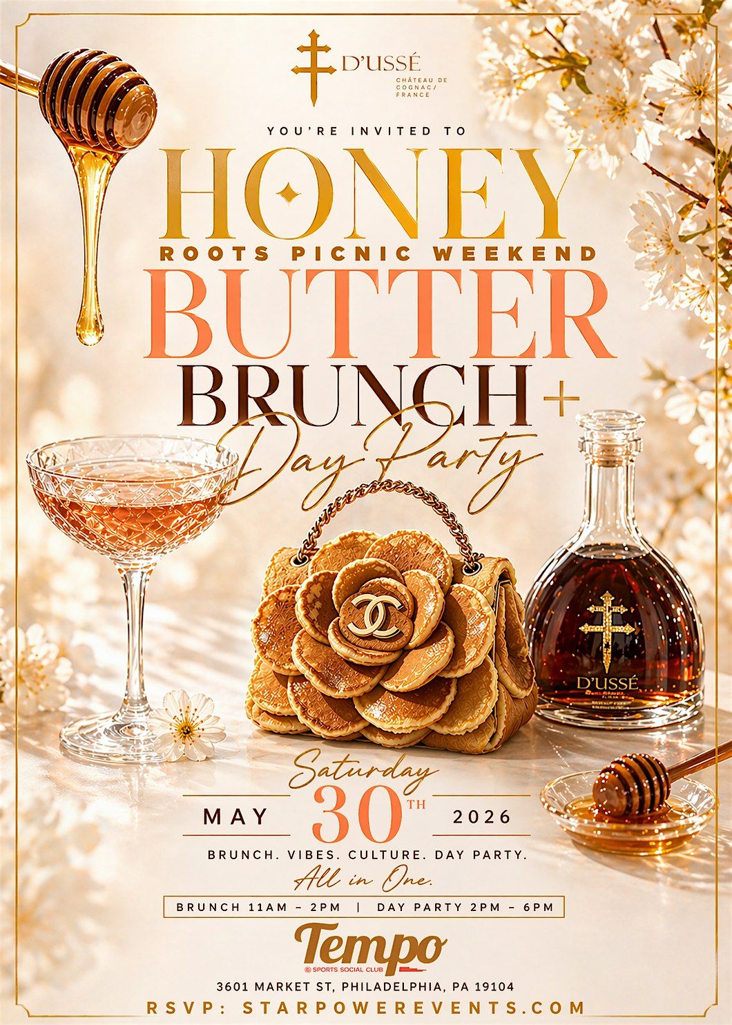 Honey Butter Brunch + Day Party | Roots Picnic Kickoff Sponsored by D'USSE