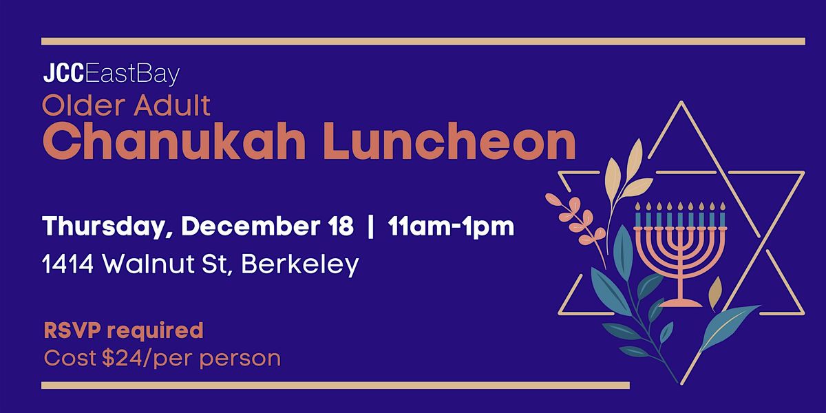 Older Adult Chanukah Luncheon