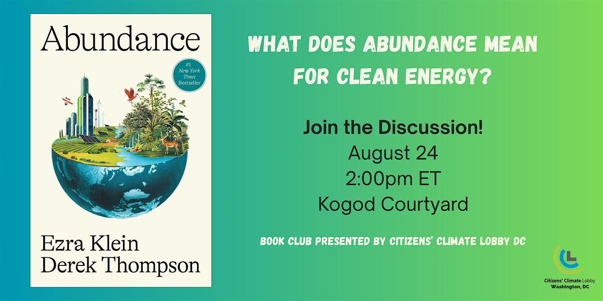 Book Club: What Does Abundance Mean for Clean Energy?