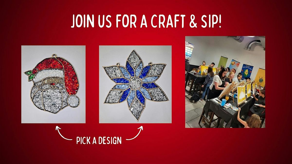 Craft & Sip - Crushed Stained Glass Workshop - at Peculier Ales!