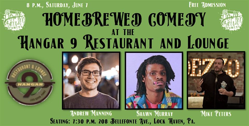 Homebrewed Comedy at the Hangar 9 Restaurant and Lounge